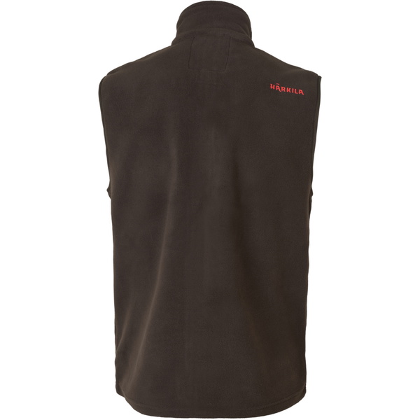 2025 Harkila Heren Aspire Fleece Vest 1062800440 - Shadow Brown